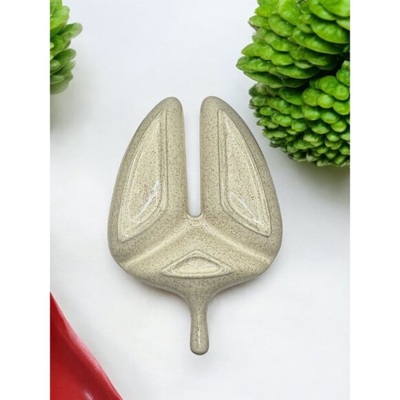 Vintage Red Wing Pottery Bob White Quail Pattern Triple Section Serving Bowl Rel - Picture 4 of 11